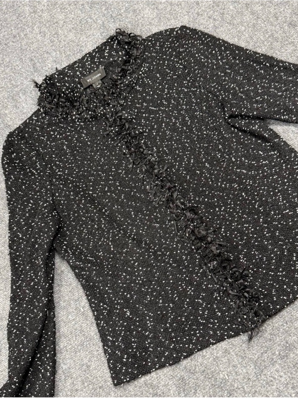 St. John Womens black Blouse Size 14